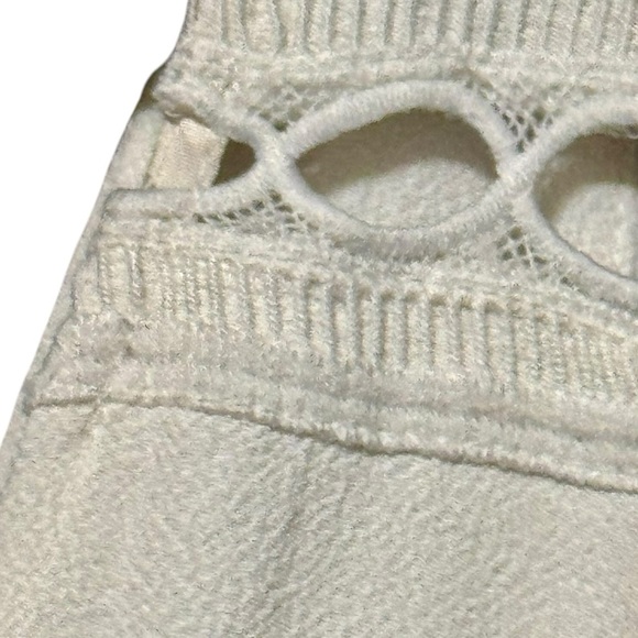 STONE COLD FOX Gabriel Boho Plunging V-Neck Lace Insert Cutout Ruffle Mini Dress - Picture 8 of 12